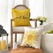 Home Sweet Home Spring Summer Flowers Yellow Throw Pillow Covers, 18 x 18 Inch Cushion Case for Sofa Couch Set of 4